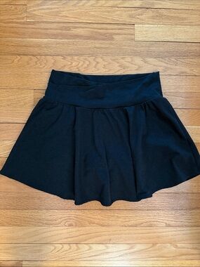 Black Women's Flared Skirt - Casual A-Line Mini